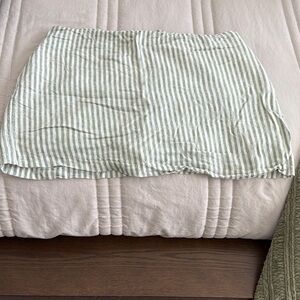 Abercrombie & Fitch Striped Mini Skirt in Green and White